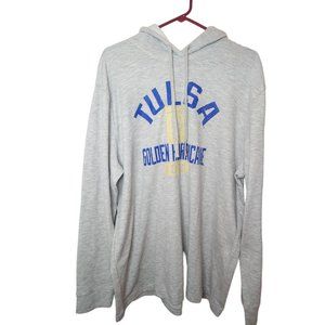 Tulsa Golden Hurricane Hoodie Pullover Gray Sz. 2xl
